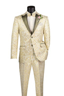 Men Tuxedo TSJQ-1-Champagne - Church Suits For Less