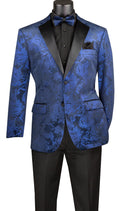 Men Modern Fit Sport Jacket BM-02 Royal - Church Suits For Less