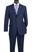 Classic Fit Men Suit 2PP-Navy - Church Suits For Less