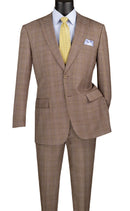 Classic Fit Men Suit 2RW-1-Tan - Church Suits For Less