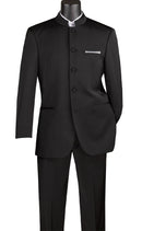 Classic Fit Men Suit Suit 5HT-Black - Church Suits For Less