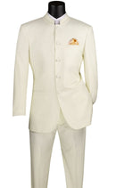 Classic Fit Men Suit 5HT-Ivory - Church Suits For Less