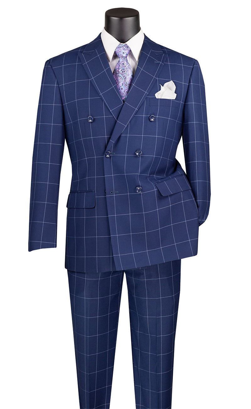 Vinci Men Suit MDW-1-Blue