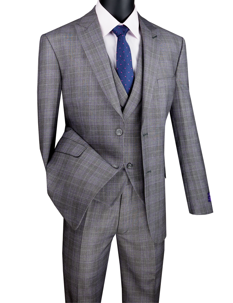 Men Church Suit MV2W-1-Grey - Church Suits For Less