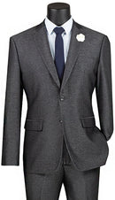 Slim Fit Men Suit S2RK-7-Smoke - Church Suits For Less