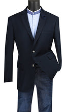 Men Regular Fit Sport Coat B-TR-Navy Blue - Church Suits For Less