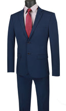 Ultra Slim Fit Men Suit USDX-1-Navy - Church Suits For Less