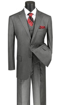 Classic Fit Men Suit V2RS-7C-Medium Gray - Church Suits For Less