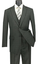 Classic Fit Men Suit V2RW-15-Olive - Church Suits For Less