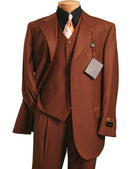 Classic Fit Men Suit 3TR-3-Cognac - Church Suits For Less