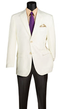 Men Classic Fit Sport Coat Z-2PP-Ivory - Church Suits For Less
