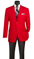 Men Classic Fit Sport Coat Z-2PP-Red - Church Suits For Less
