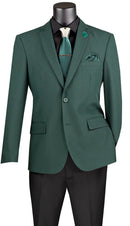 Men Slim Fit Jacket  Z-S2PP-Hunter Green
