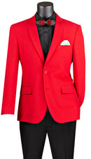 Men Slim Fit Jacket  Z-S2PP-Red