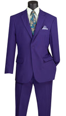 Classic Fit Men Suit 2PP-Purple - Church Suits For Less