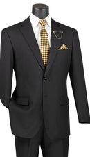 Classic Fit Men Suit F-2C900-Black - Church Suits For Less