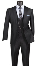 Men Church Suit MV2B-1-Black - Church Suits For Less