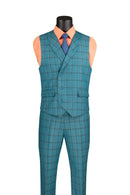 Men Church Suit MV2W-4-Teal Blue - Church Suits For Less