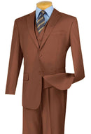 Classic Fit Men Suit V2TR-Cognac - Church Suits For Less