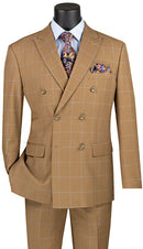Men Church Suit MDW-1-Camel - Church Suits For Less