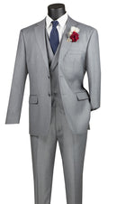 Men Church Suit MV2TRC-Light Grey - Church Suits For Less