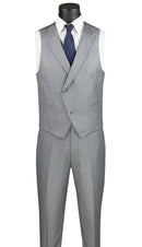 Men Church Suit MV2TRC-Light Grey - Church Suits For Less