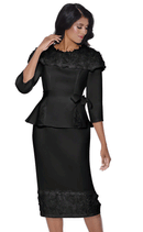 Women Black Church Suit 600522
