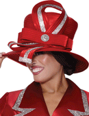 Women Church Hat 9872-Red