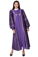 Tally Taylor Church Robe 41071-Purple/Multi
