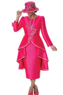 Women Church Suit 402033-Fuchsia
