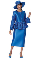 Women Church Suit 402062-Royal Blue