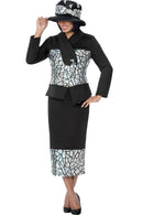 Women Church Suit 402082-Black