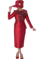 Women Church Suit 402092-Red