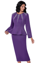 Women Church Suit With Rhine stones 600632