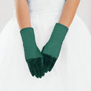 Women Church Gloves BDF-24 Green - Church Suits For Less