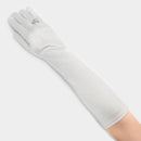Women Church Gloves BDF-7035 Silver - Church Suits For Less
