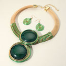 Women Jewelry Set-11116 Green