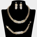 Women Jewelry Set-18909 Gold