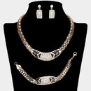 Women Jewelry Set-18923 Gold