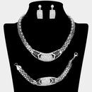 Women Jewelry Set-18923 Silver