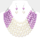 Women Jewelry Set-BDF-0175 Lavender