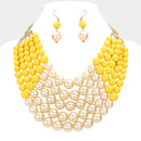 Women Jewelry Set-BDF-0175 Mustard
