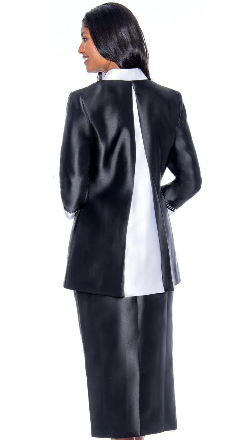 Devine Usher Set RR9142-Black/White - Church Suits For Less