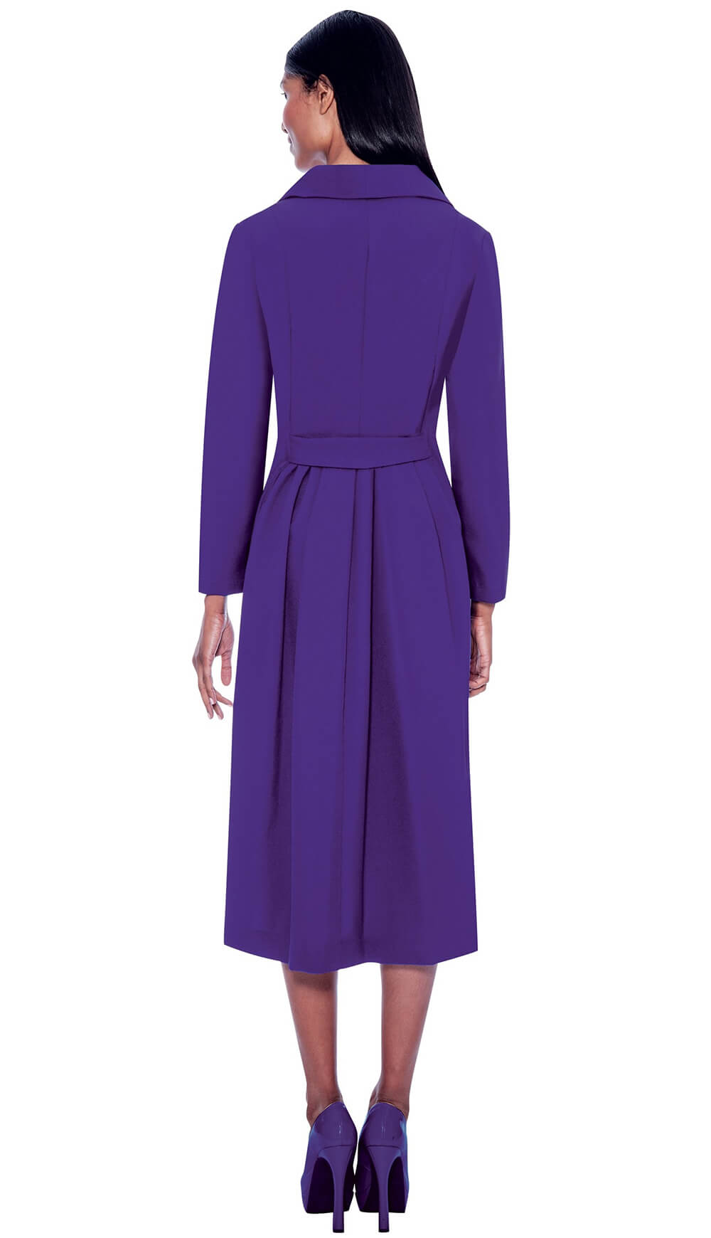 purple church dresses suits Lily and Taylor 5097-PUR Church Dress Purple / L (14-16)