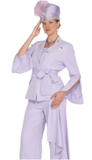 Champagne Italy Pant Suit 6106-Lilac