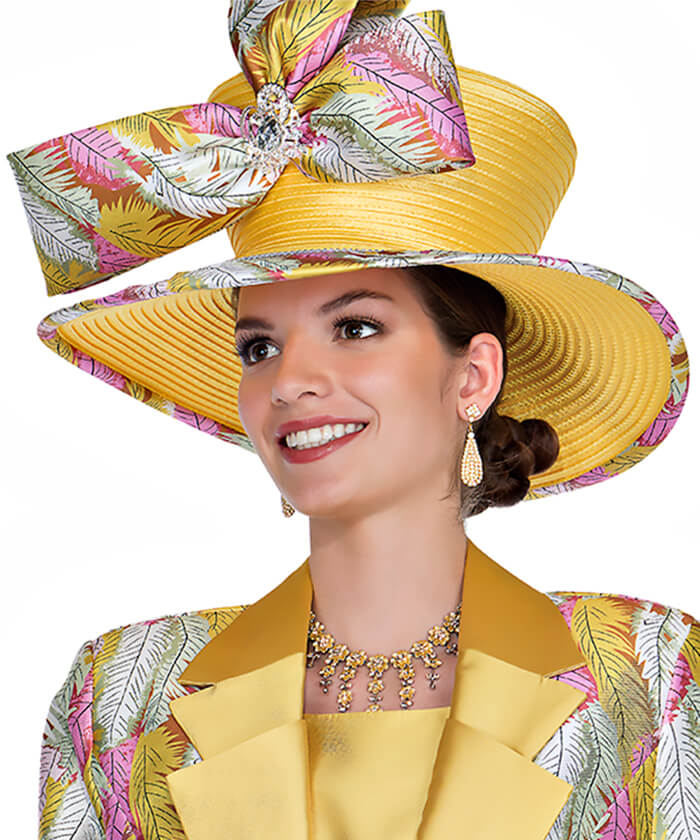 Champagne Italy Church Hat 5918 - Church Suits For Less