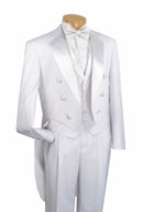 Men Tuxedo T-2X-White - Church Suits For Less
