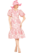 Giovanna Church Dress DP2425 pink - Church Suits For Less