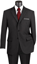 Classic Fit Men Suit 2PP-Black - Church Suits For Less