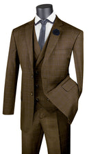 Classic Fit Men Suit V2RW-13-Taupe - Church Suits For Less